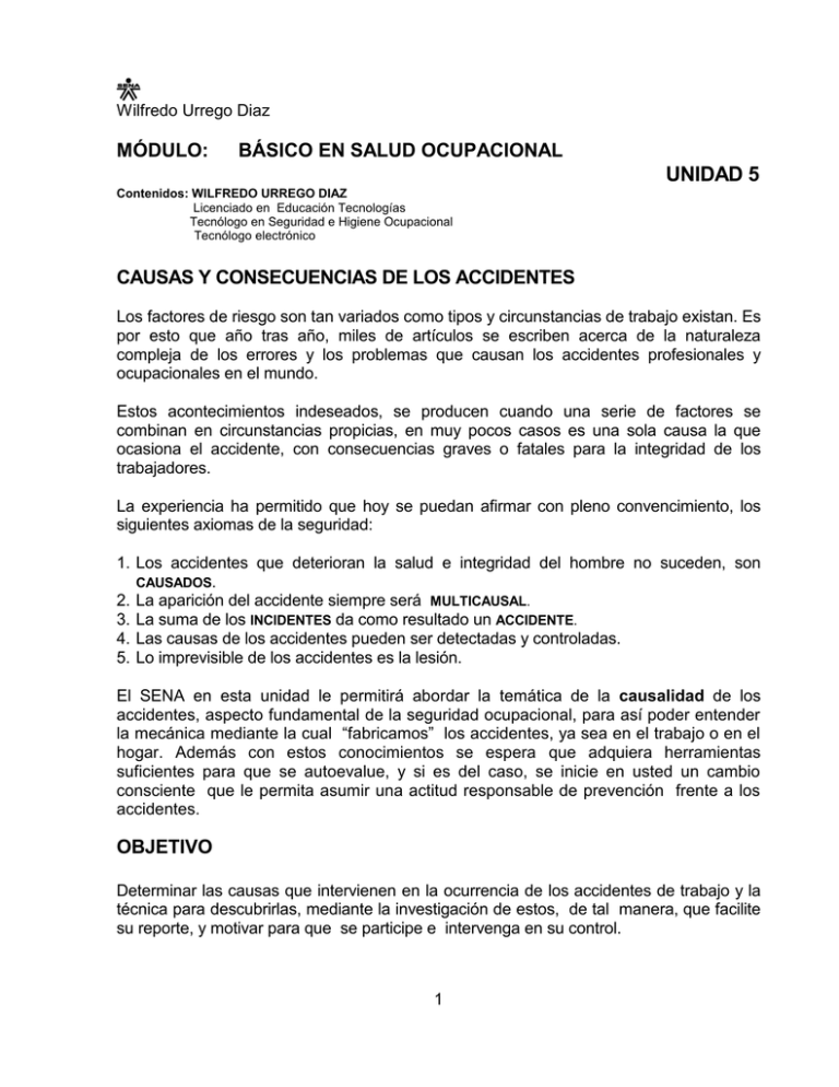 UNIDAD 5 MÓDULO: BÁSICO EN SALUD OCUPACIONAL