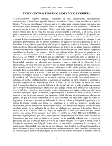 Testamento de Federico Santa María Carrera