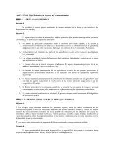 Ley 87/1978, de 28 de Diciembre, de Seguros Agrarios combinados