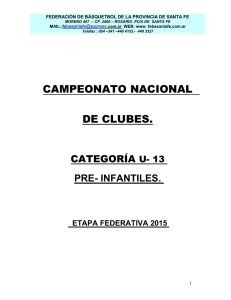 Reglamento CAC 2015 - U13 - Federación de Basquetbol de la