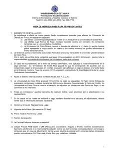 UNIVERSIDAD DE COSTA RICA Vicerrectoría de Administración