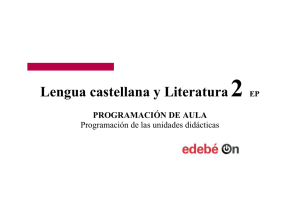 Lengua castellana y Literatura 2 EP PROGRAMACIÓN DE AULA