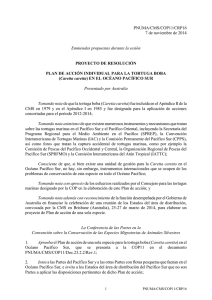 PNUMA/CMS/COP11/CRP16 7 de noviembre de 2014 Enmiendas