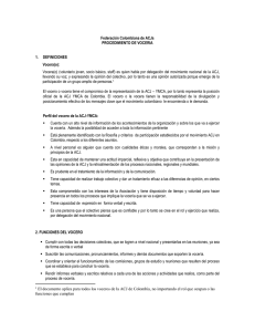 DOCUMENTO COMPLEMENTARIO, Federación