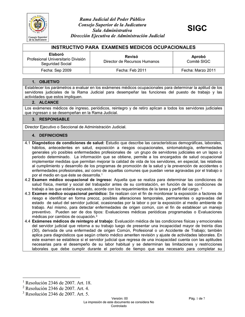 Examen medico anual ips