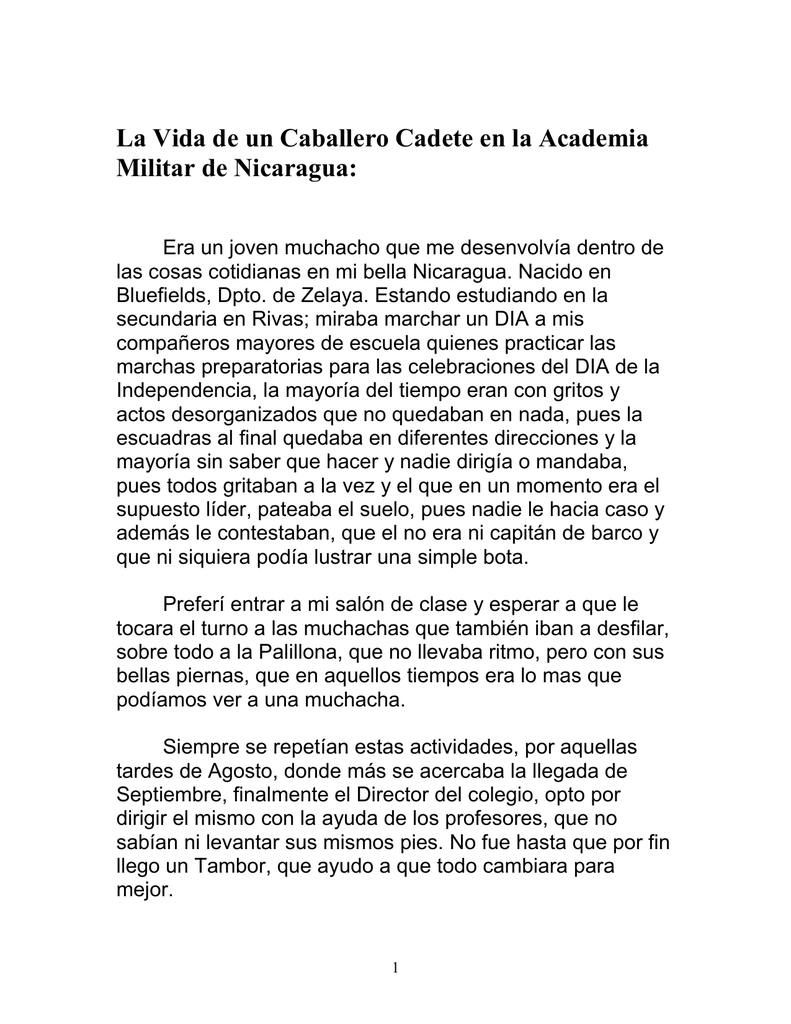 ¿Cómo es la vida de un cadete