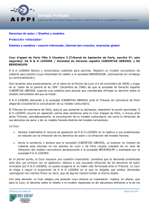 Derechos de autor / Dise&ntilde;os y modelos Protecci&oacute;n &laquo;disociada