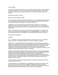 Decreto 254/998 - Asociacion de Despachantes de Aduana del