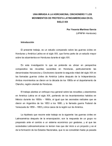 Horcancina, Cinchonero y Protestas Latinoamericanas en el Siglo XIX