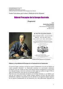 Diderot Preceptor de la Europa Ilustrada