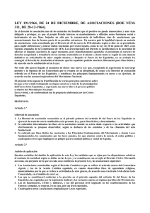 Ley 191/1964, de 24 de diciembre, de asociaciones