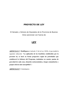 LEY PROYECTO DE LEY