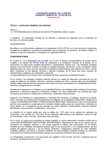 Tratamiento contable de los faltantes y sobrantes de materiales para