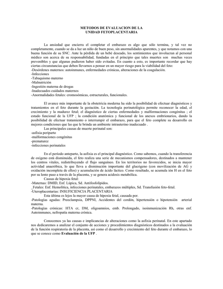 METODOS DE EVALUACION DE LA