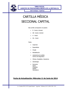 CARTILLA MÉDICA SECCIONAL CAPITAL  OBRA SOCIAL