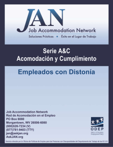 Empleados con distonía - Job Accommodation Network