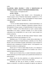 municipalidad de trenque lauquen y otros s/ pretensión indemnizatoria