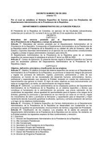decreto numero 780 de 2005