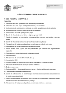 ÁREA DE TRABAJO Y ASUNTOS SOCIALES