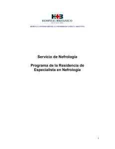 Programa residencia nefrología
