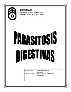 parasitosis digestiva (enteroparasitosis)