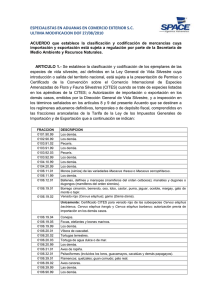 ESPECIALISTAS EN ADUANAS EN COMERCIO EXTERIOR S.C. ULTIMA MODIFICACION DOF 27/08/2010