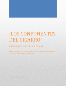 ¡LOS CONPONENTES DEL CIGARRO!