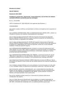 Ministerio de Salud SALUD PUBLICA Resolución 845/2000
