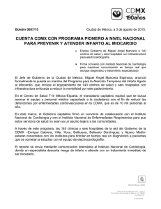 CUENTA CDMX CON PROGRAMA PIONERO A NIVEL NACIONAL Boletín 0607/15