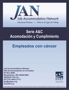 Empleados con cáncer - Job Accommodation Network