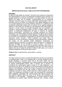 CRIPTOSPORIDIOSIS