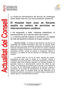 El Hospital Sant Joan de Alicante amplía su cartera de servicios en