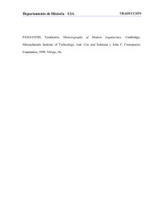 Departamento de Historia &middot; UIA CAP&Iacute;TULO 1. PANAYOTIS