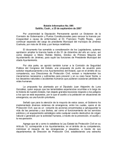 Boletín Informativo 095 - Congreso del Estado de Coahuila