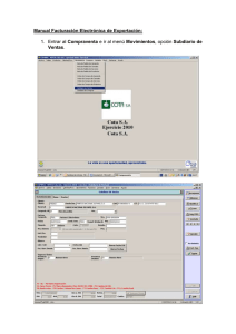 Manual Facturación Electrónica de Exportación