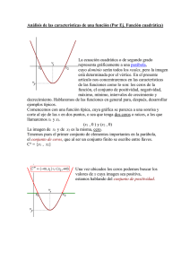 Análisis de las características de una función (Por Ej