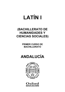 Programación Exedra Latín 1º Bach. Andalucía