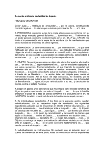 Demanda Ordinario