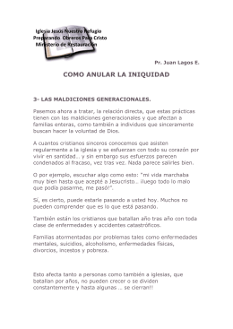 maldiciones generacionales derek prince iniquidades i parte por juanita cercone maldiciones generacionales derek prince iniquidades i parte por juanita cercone