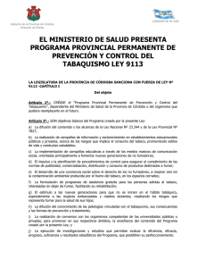 Ley 9113 - Gobierno de la Provincia de Córdoba