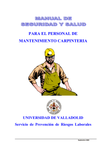 Carpintería - Universidad de Valladolid