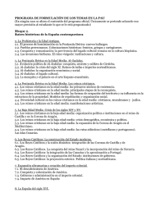 PROGRAMA DE FORMULACIÓN DE LOS TEMAS EN LA PAU (En
