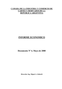 INFORME ECONOMICO  Documento Nº 4, Mayo de 2000