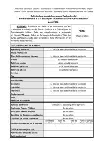 TÍTULO: - Subsecretaría de la Gestión Pública