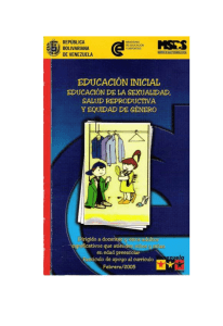 EDUCACION INICIAL EDUCACION DE LA SEXUALIDAD, SALUD