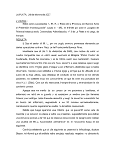 LA PLATA,  20 de febrero de 2007.  Y VISTOS :