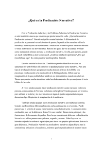 &iquest;Qu&eacute; es la Predicaci&oacute;n Narrativa