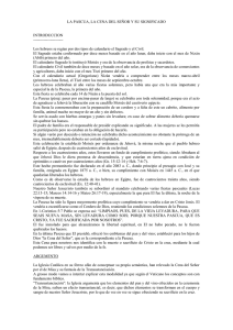 LA PASCUA, LA CENA DEL SEÑOR Y SU SIGNIFICADO