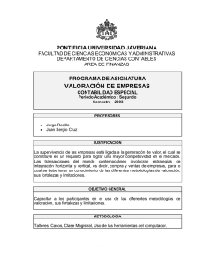 programa de asignatura - Pontificia Universidad Javeriana