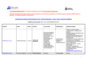 RECOPILACI&Oacute;N OFERTAS DE EMPLEO SANTA CRUZ